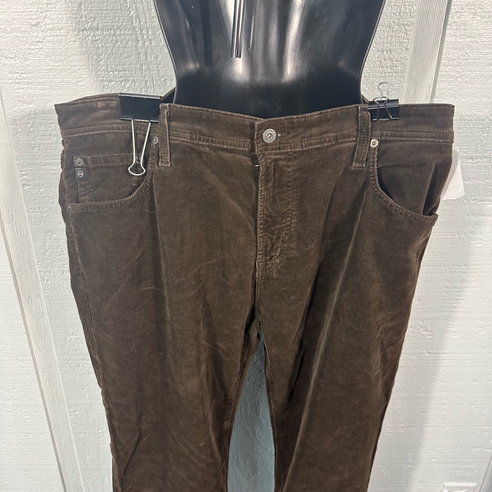 AG Brown Corduroy Tellis Modern Slim Brown Pants Size 40x 34 NWT - Picture 6 of 14